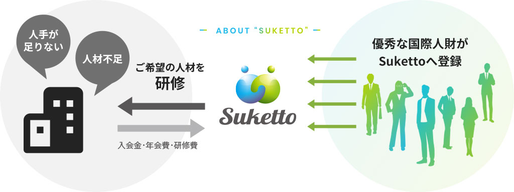 スケット（Suketto）が国際人材を紹介